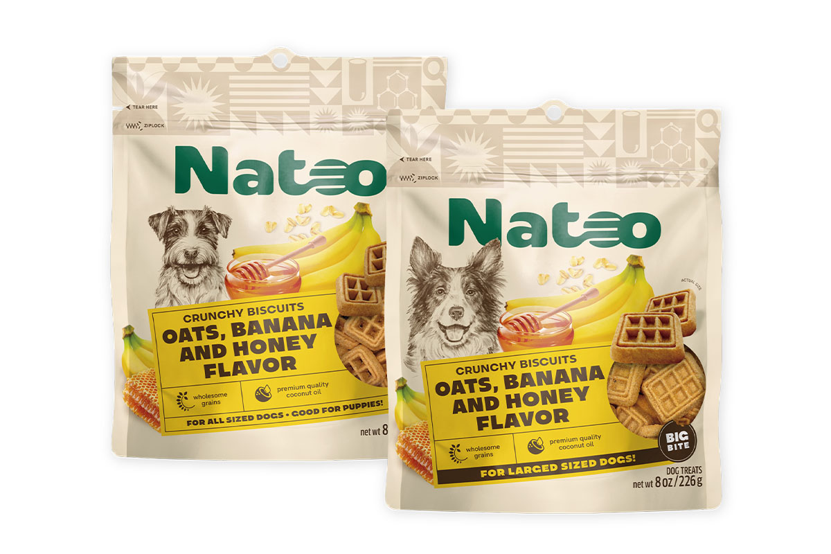 Natoo adds new dog biscuit flavor